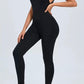 Backless Athletic Jumpsuit.