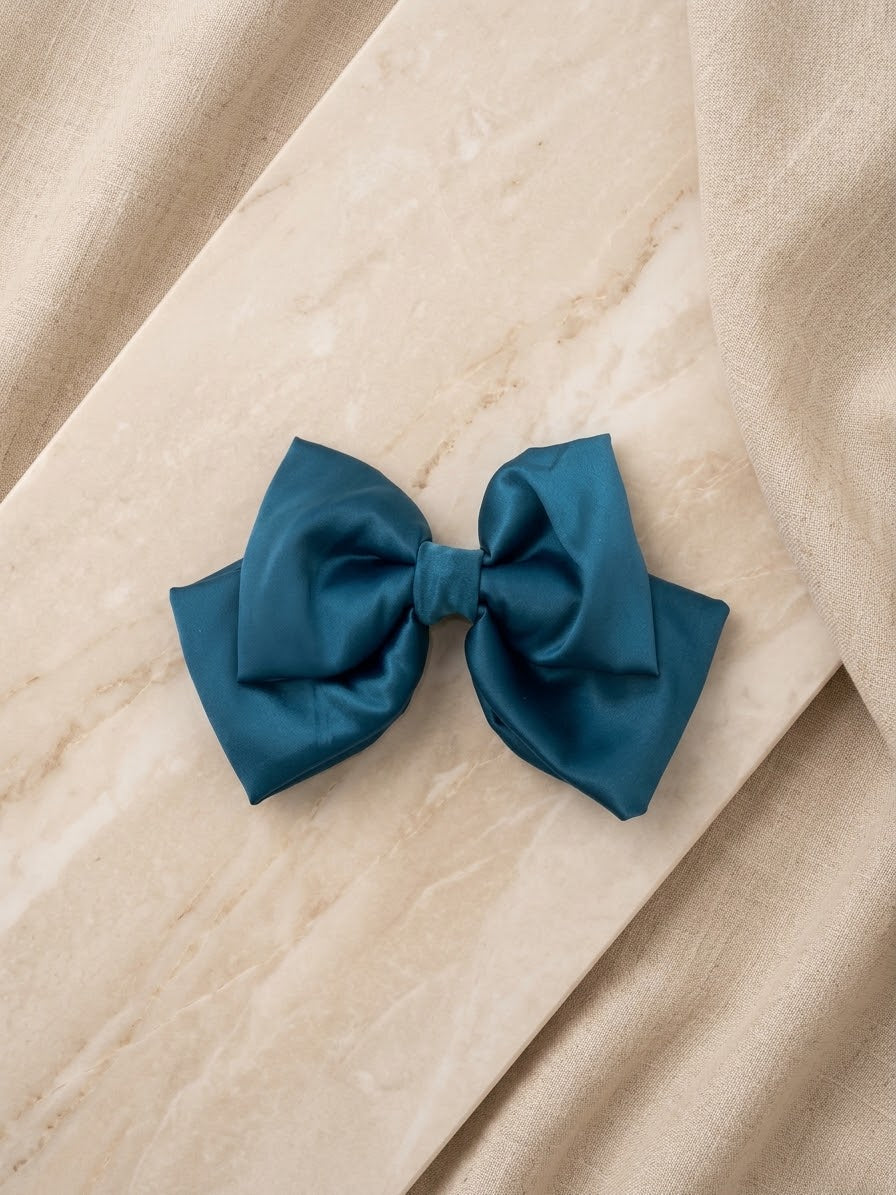 Double Layer Satin Hairbow
