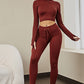 Seamless High Elastic Breathable  Zipper Sport Set