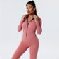 quick-drying one-piece seamless women's tight-fitting fitness yoga jumpsuit