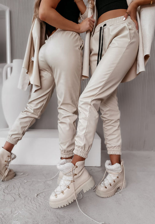 Modern Casual Leather Pants