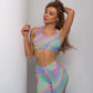 Athletic Fitness Apparel Set.