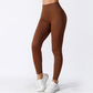 high-waisted hip-lifting seamless yoga pants