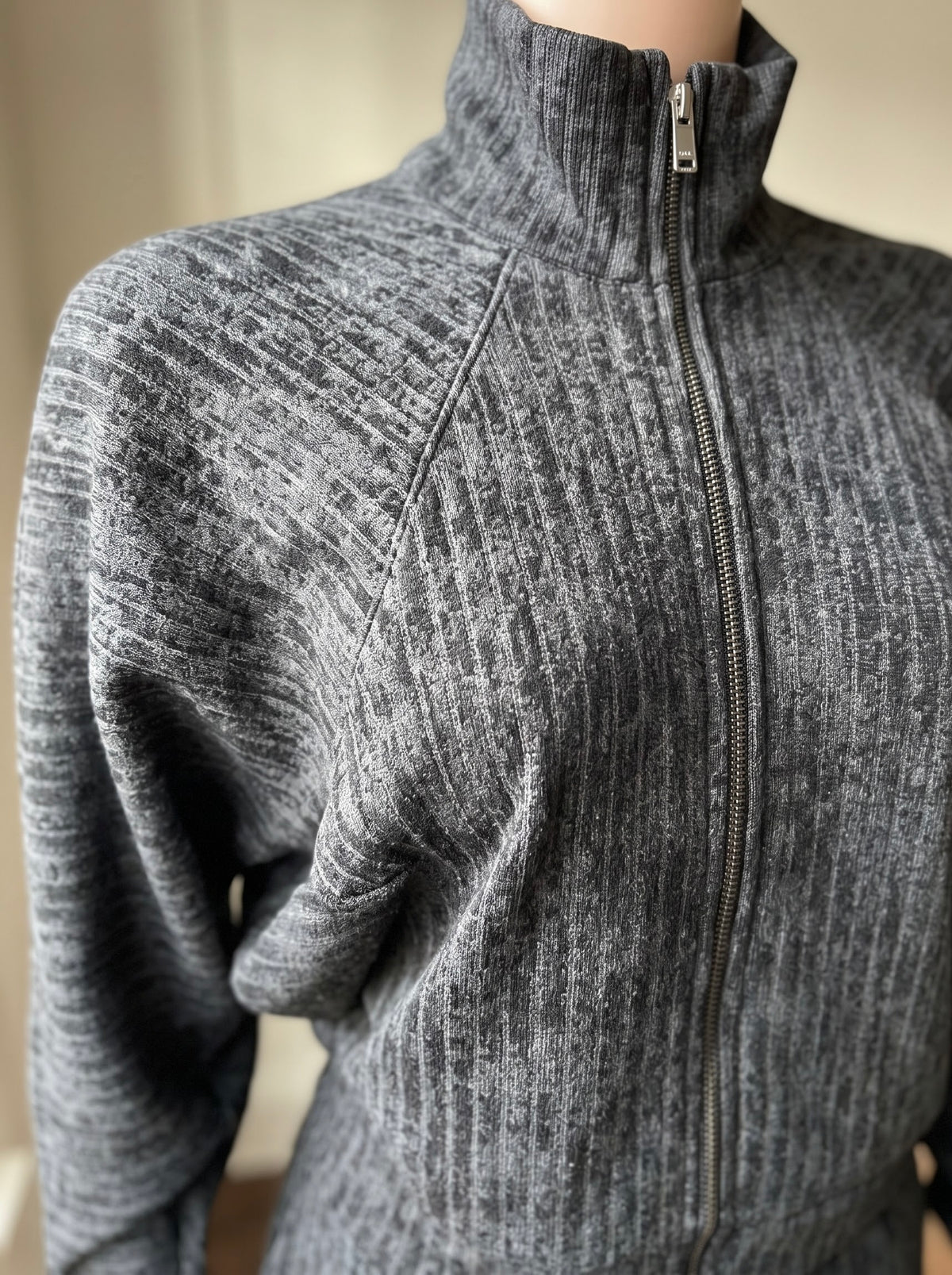 Ribbed Zip Tracksuit Set