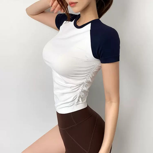 Seamless T-shirt Fitted Short-Sleeved