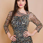 Stylish mesh bodycon dress.