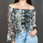 Elegant Mesh Long Sleeves Top.