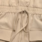 Romper with Drawstring Waist and Pockets