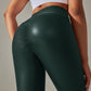 Scrunch Butt Leather Leggings
