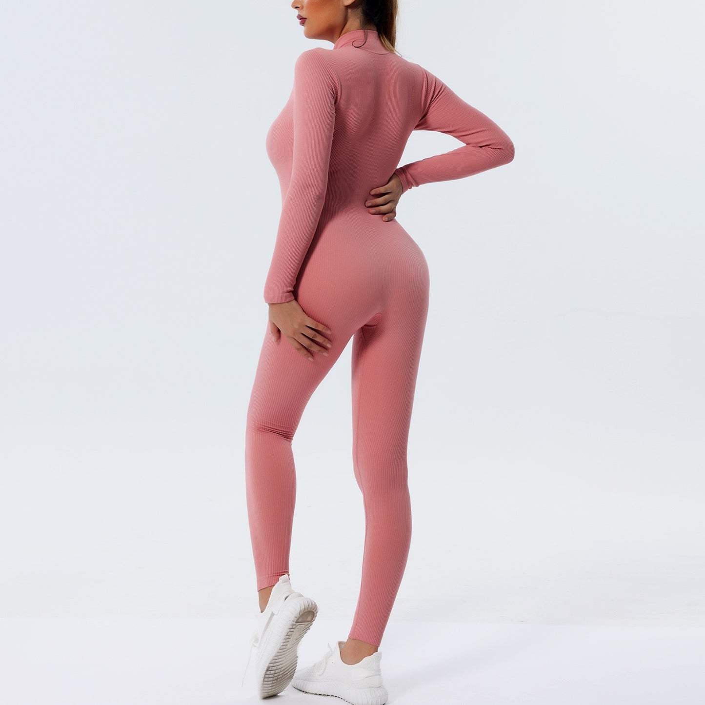 quick-drying one-piece seamless women's tight-fitting fitness yoga jumpsuit