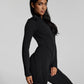 Full Body Jumpsuit Backless Exposed Seam Details.