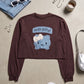 Cropped Long Sleeve Sweatshirt