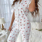Cherry Lace Pajama Set – Soft, Stylish & Wearable Anywhere