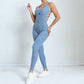 Open Back Gym Yoga Sports Jumpsuit