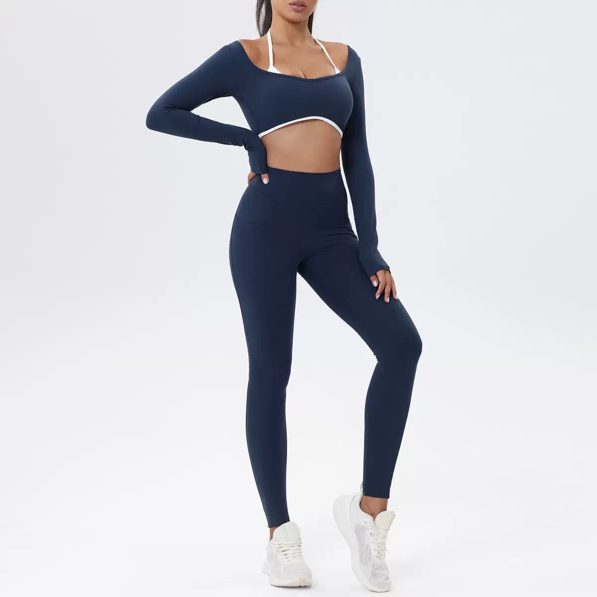 Seamless Longsleeve Gym Set