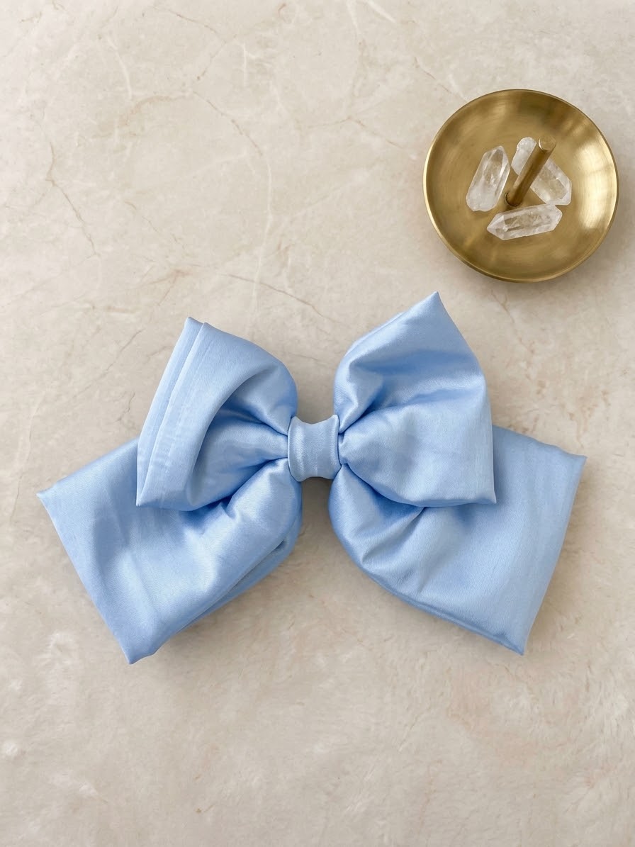 Double Layer Satin Hairbow