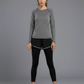 yoga wear long-sleeved two-piece set for women nylon.