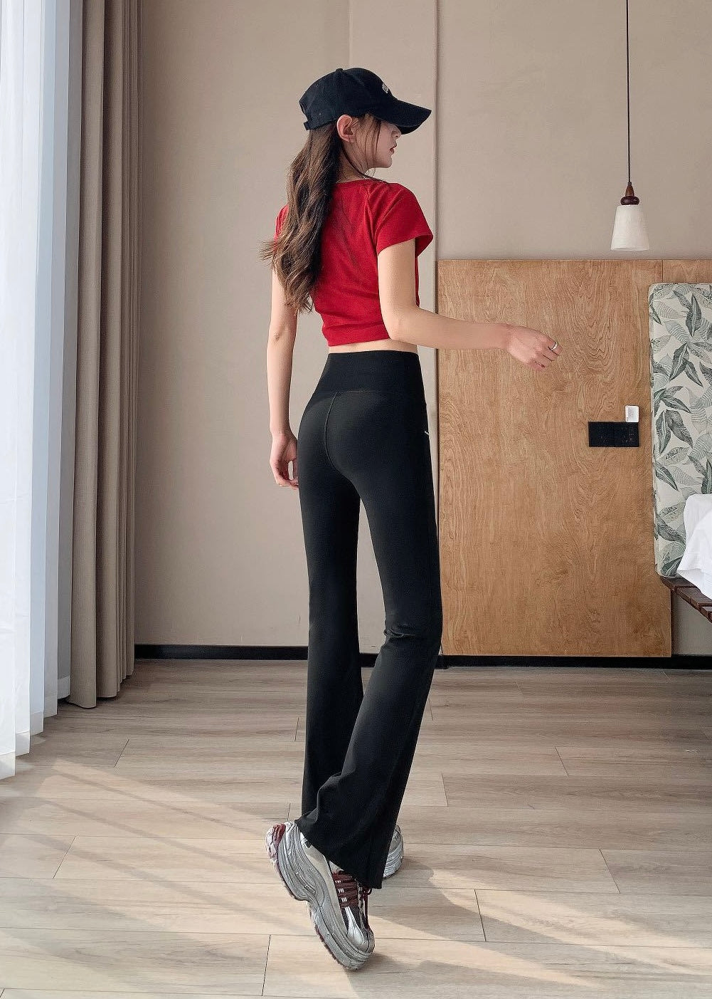 Stylish Flare Mesh Pants