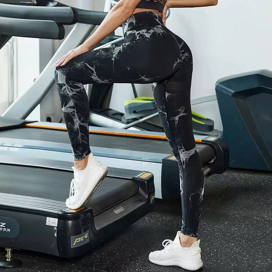 Tie Dye Seamless High-Waist Leggings