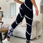 Tie-Dye Striped Yoga Pants for Women High Waist Hip-Lifting