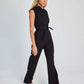 Elegant Black Sleeveless Jumpsuit.