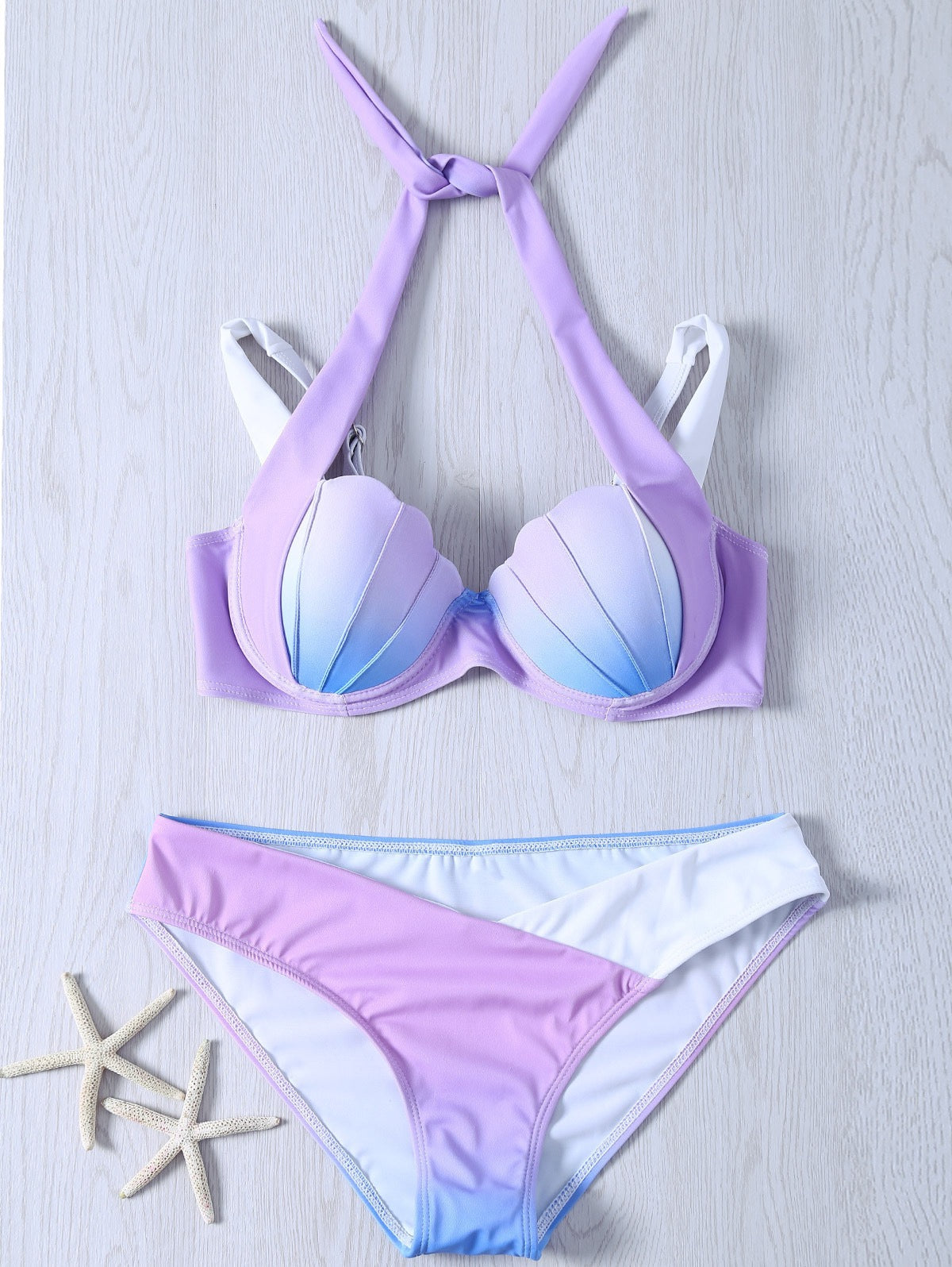 Mermaid Bikini Gradient Shell Style Bikini Designs