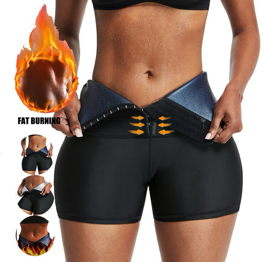 High Waist Sauna Yoga Shorts