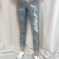 Wrinkled high-elastic snakeskin pattern peach hip pants high-waist hip-lifting quick-drying sports pants tight elastic yoga pants..