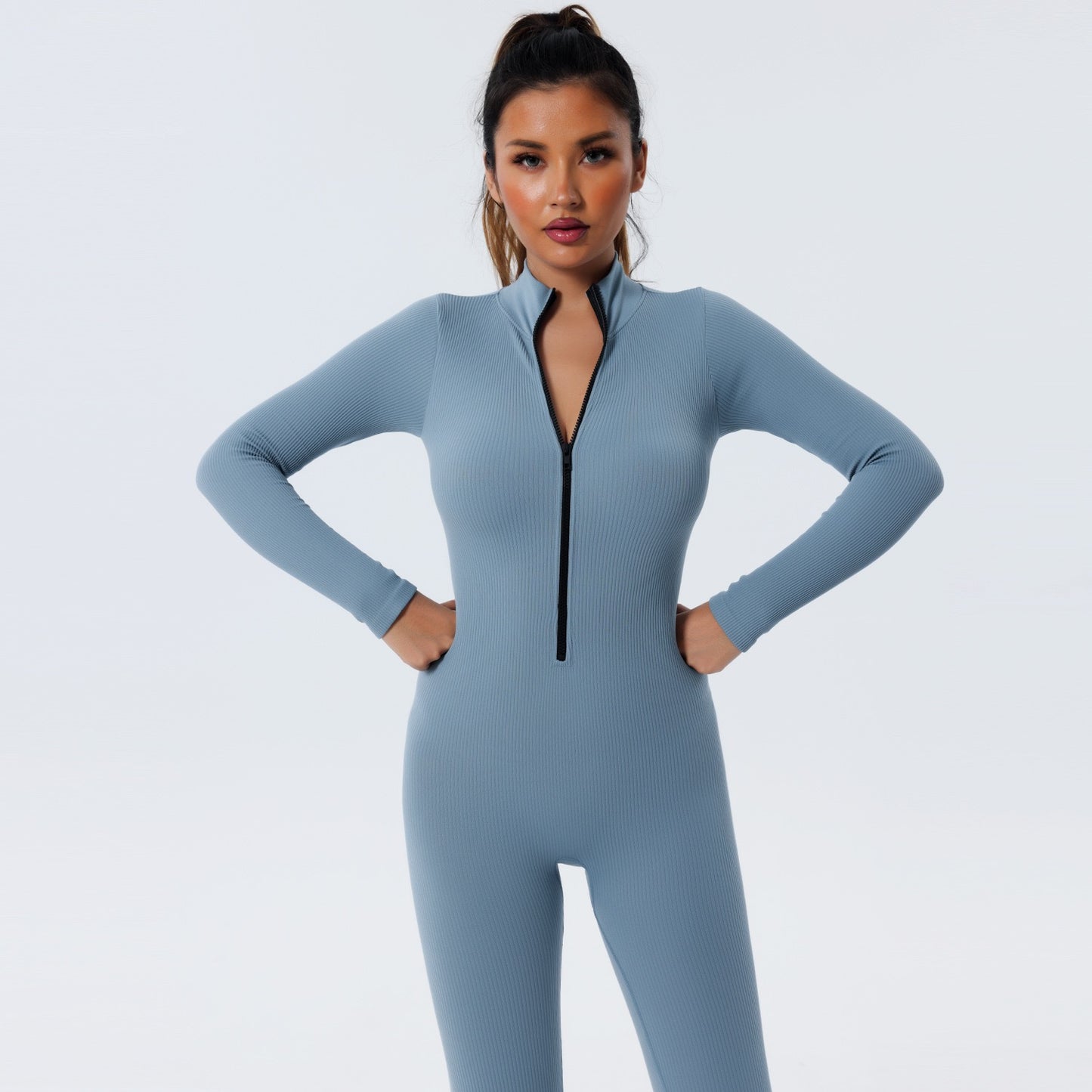 quick-drying one-piece seamless women's tight-fitting fitness yoga jumpsuit