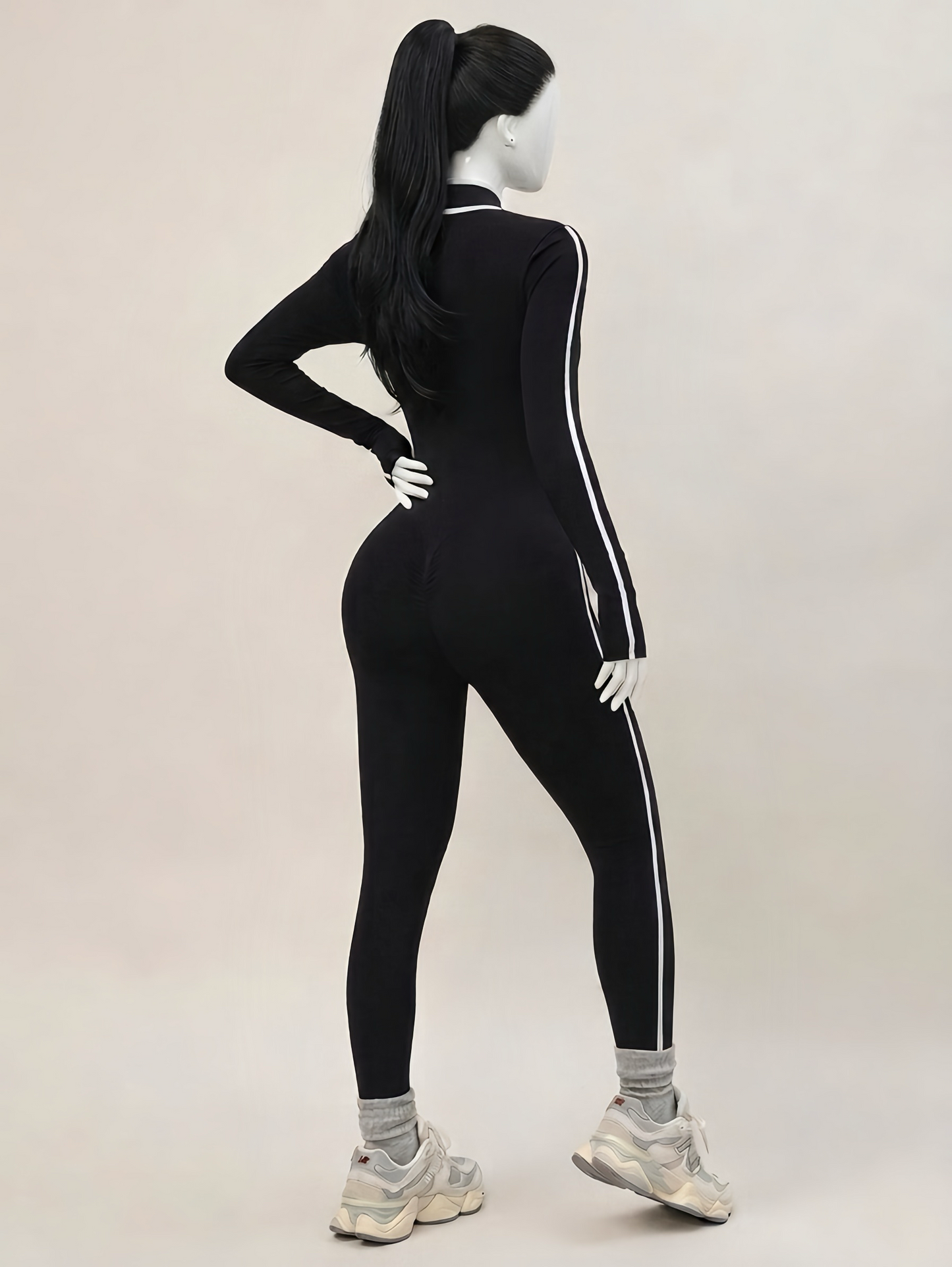 Long Sleeve Sports Jumpsuit