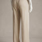 Leather Drawstring Wide Leg Pants