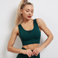 Women's Sports Bra Cross Back Yoga Mesh Seamless Crop Top Quick-drying Running Underwear for Fitness