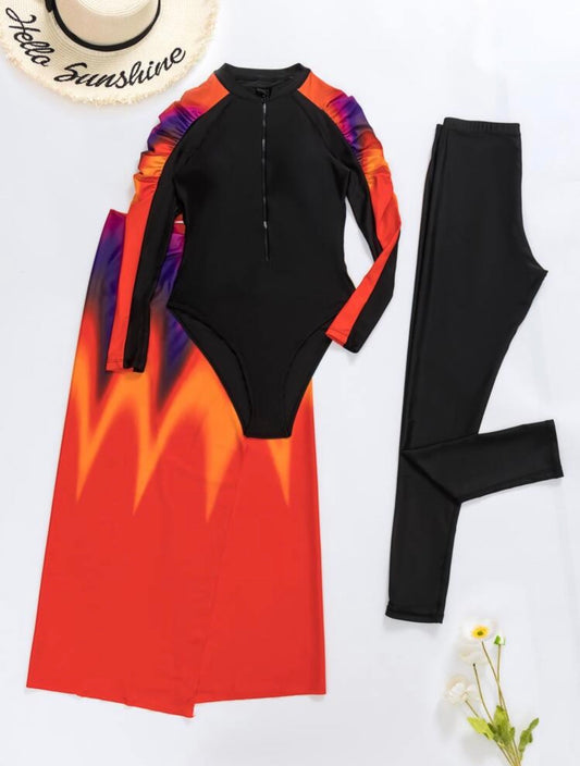 Women Long Sleeve Swimsuit