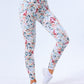 Floral Print Wideband Waist Sports Leggings