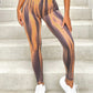 American New cross-border tie-dye yoga pants for women, seamless high-waisted peach-butt sports tight leggings for outer wear.