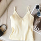 Ribbed Knitted V-neck Camisole