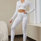 Seamless High Elastic Breathable  Zipper Sport Set