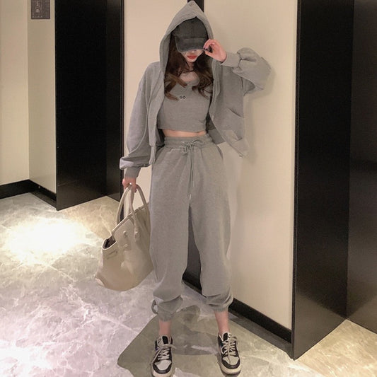 Autumn 3pcs Casual Women Set Suitable For