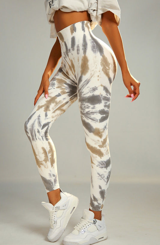 Tie Dye Wideband Waist Sports Leggings