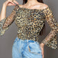 Elegant Mesh Long Sleeves Top.