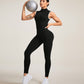 Sleeveless Athletic Compression Jumpsuit