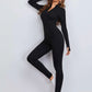 Long-sleeve Full-body Fitted Jumpsuit