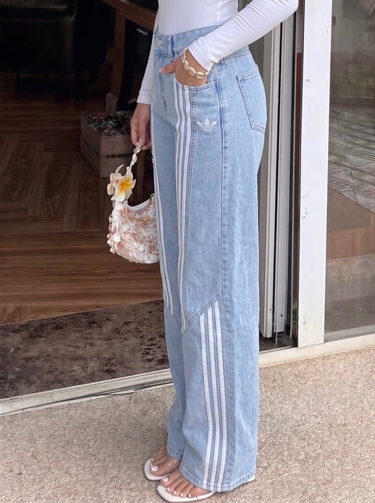 Wide Leg Denim Jeans