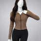 Fitted Zip Front Hoodie