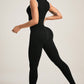 Sleeveless Athletic Compression Jumpsuit