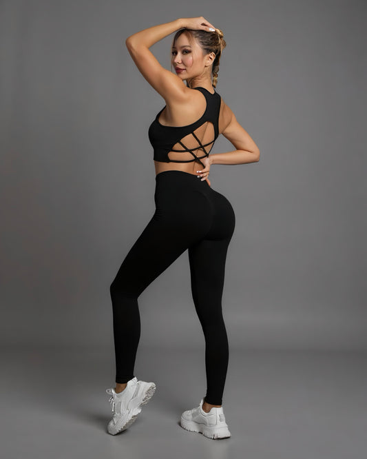 Seamless High Stretch Yoga Sports Suit Workout Set