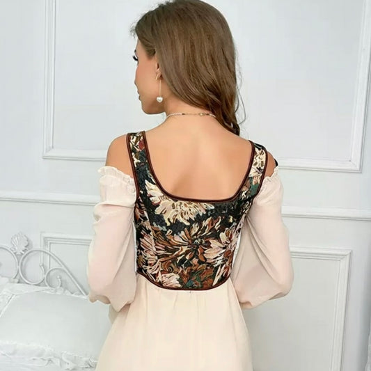 Lace-up Structured Cropped Corset