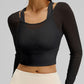 Athletic Mesh Long-Sleeve top