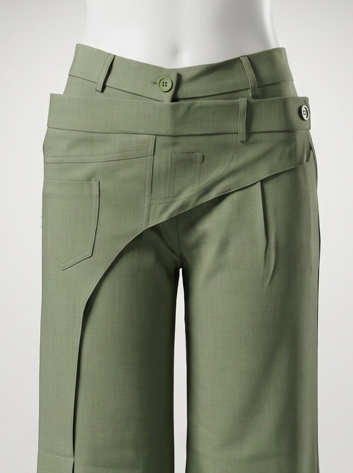 High Waist Wide Pants