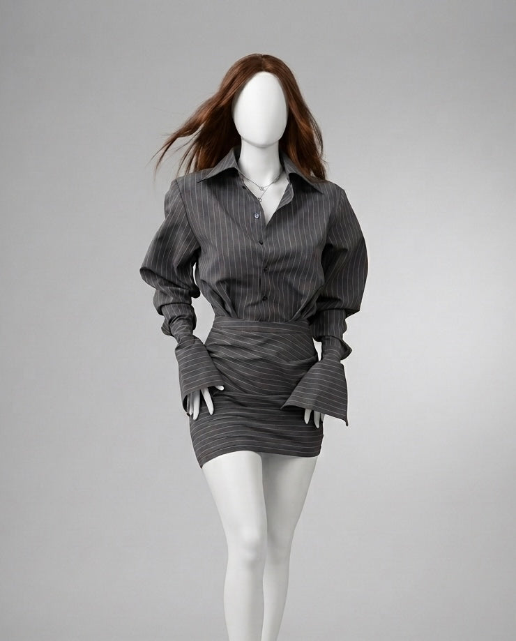Long Sleeve Button Dress